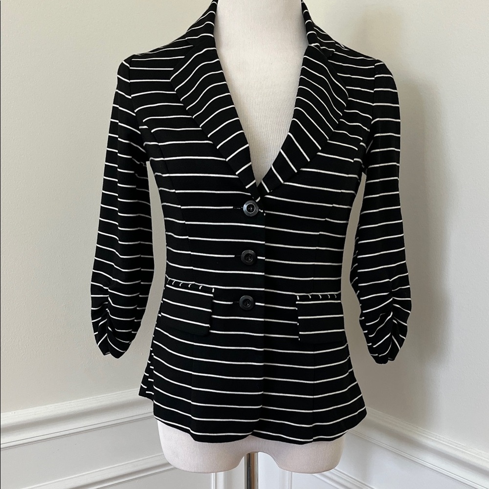 Black & White Striped Blazer, Dress Barn